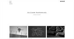 Desktop Screenshot of guillaumeroukhomovsky.com